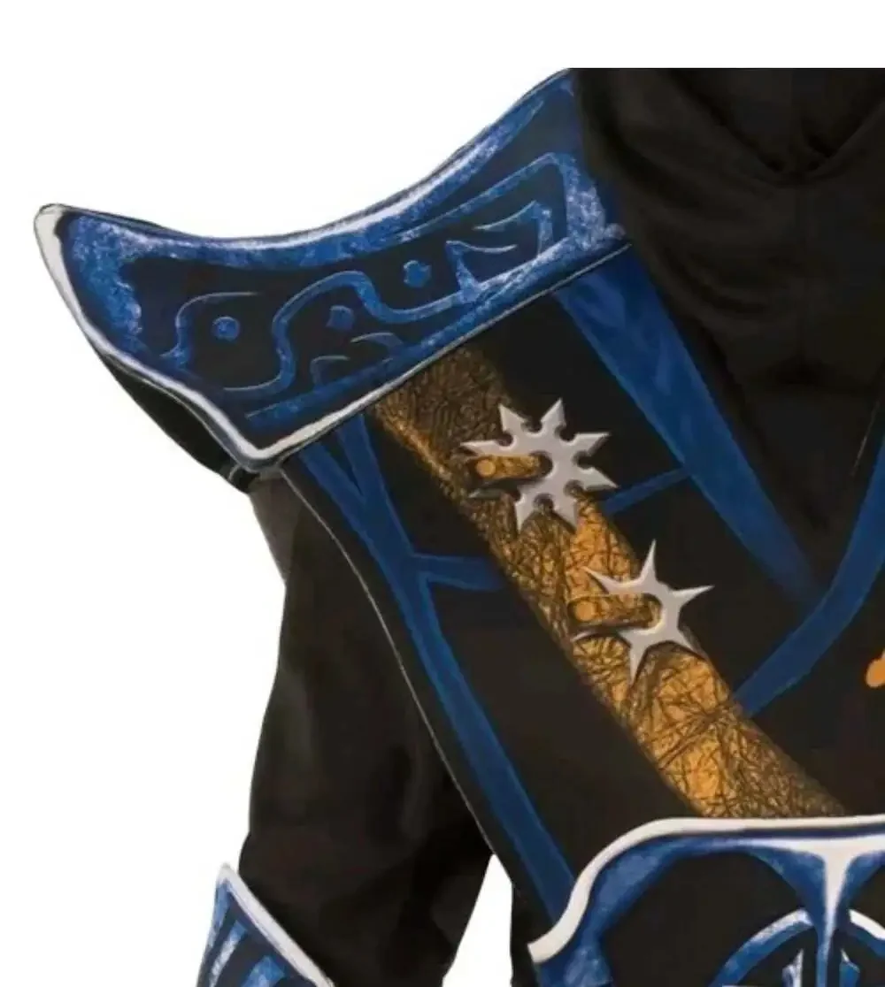 Kids Blue Ninja Samurai Halloween Costume Size Large Armor Set